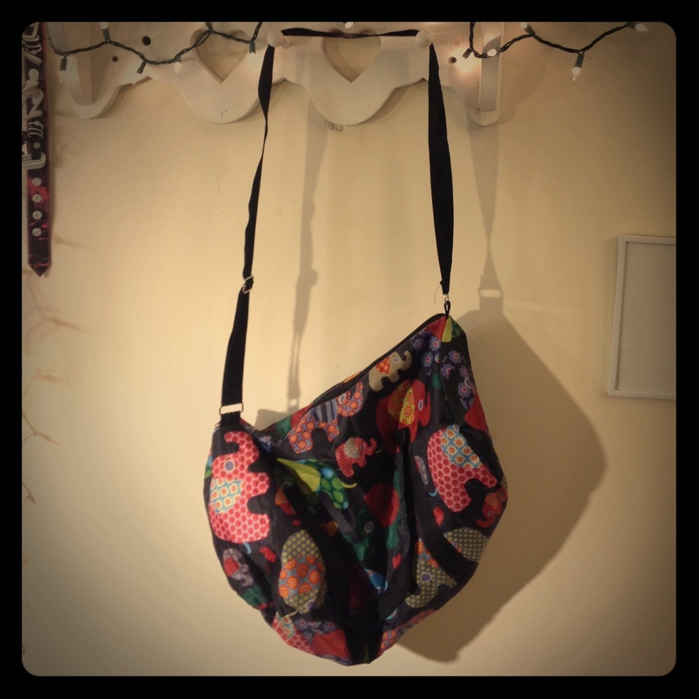Cute Elephant Print Duffle Bag